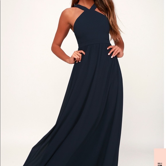 Lulus Dresses & Skirts - Navy Blue Maxi Dress